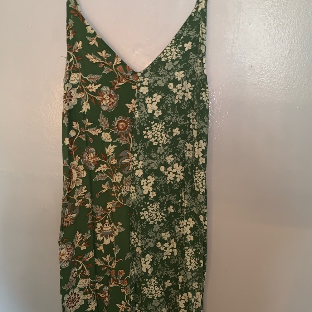 green summer dress- XS